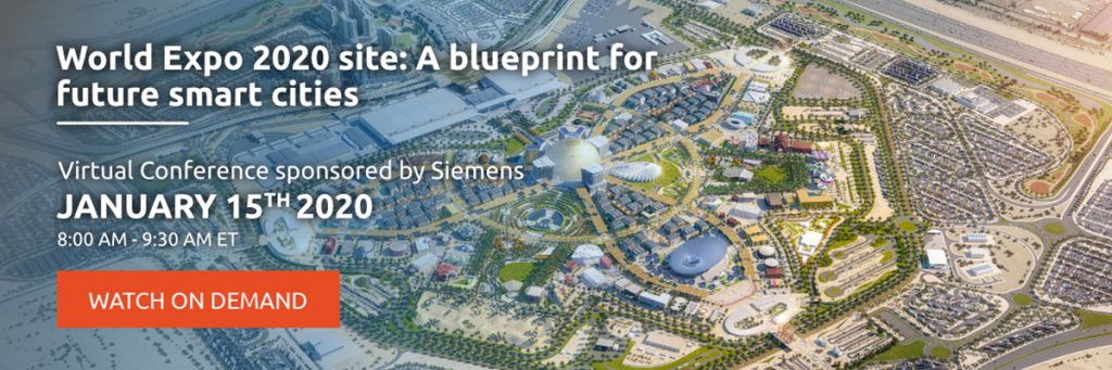 World Expo 2020 site: A blueprint for future smart cities