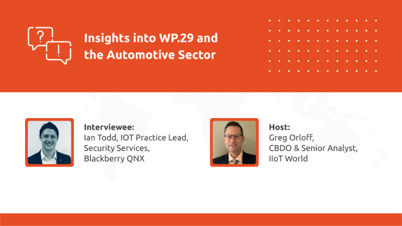 Insights into WP.29 and the Automotive Sector