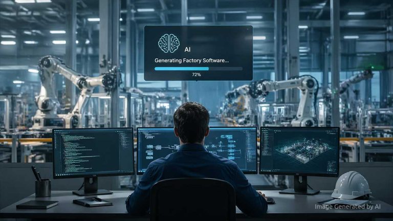 Who Controls AI-Generated Factory Software?