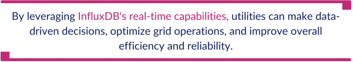 Leveraging InfluxDB for Real-Time Data-Driven Utility Optimization